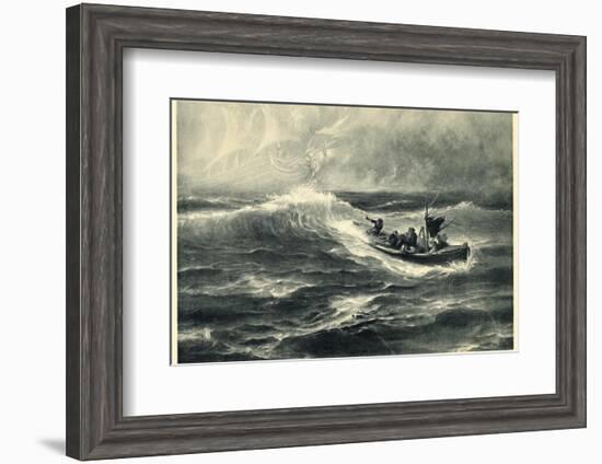Sighting of "The Flying Dutchman" Raises False Hopes for a Boatload of Shipwreck Survivors-Hermann Hendrich-Framed Photographic Print