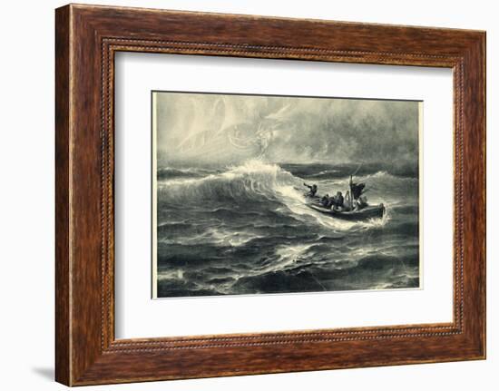 Sighting of "The Flying Dutchman" Raises False Hopes for a Boatload of Shipwreck Survivors-Hermann Hendrich-Framed Photographic Print