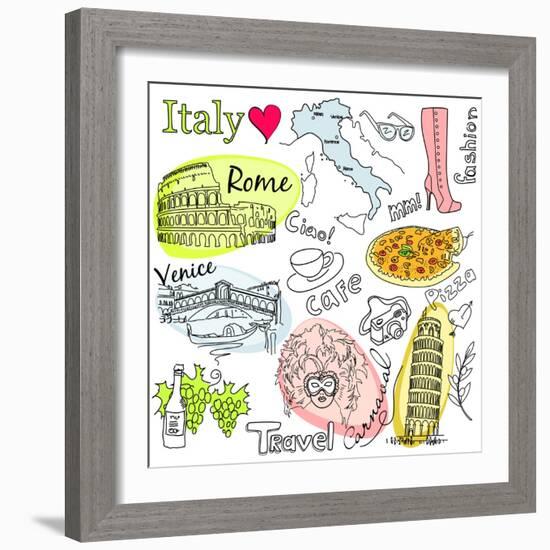 Sightseeing In Italy-Alisa Foytik-Framed Art Print