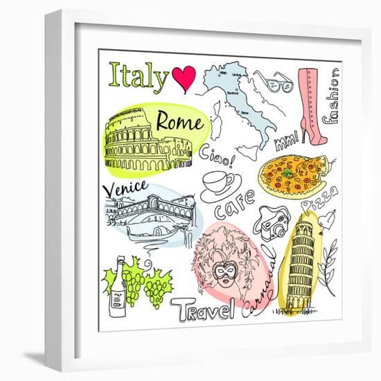 Sightseeing In Italy-Alisa Foytik-Framed Art Print