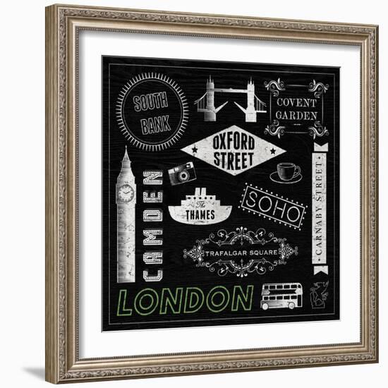 Sightseeing in London-Tom Frazier-Framed Giclee Print