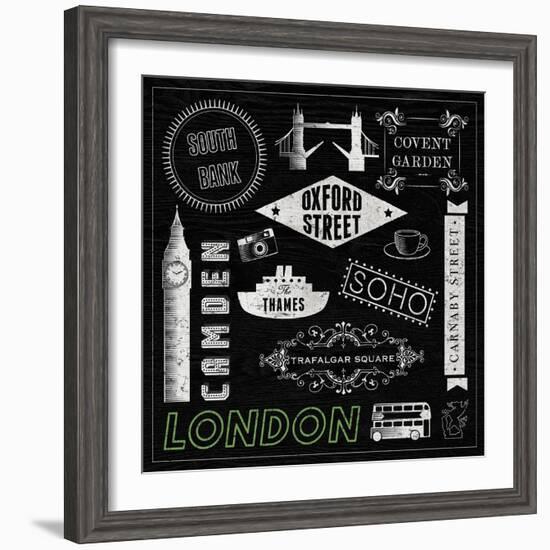 Sightseeing in London-Tom Frazier-Framed Giclee Print