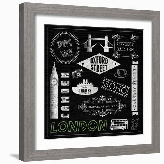 Sightseeing in London-Tom Frazier-Framed Giclee Print