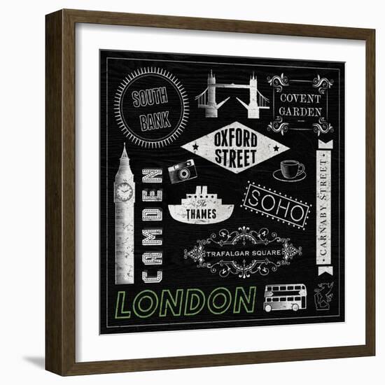 Sightseeing in London-Tom Frazier-Framed Giclee Print