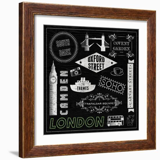 Sightseeing in London-Tom Frazier-Framed Giclee Print