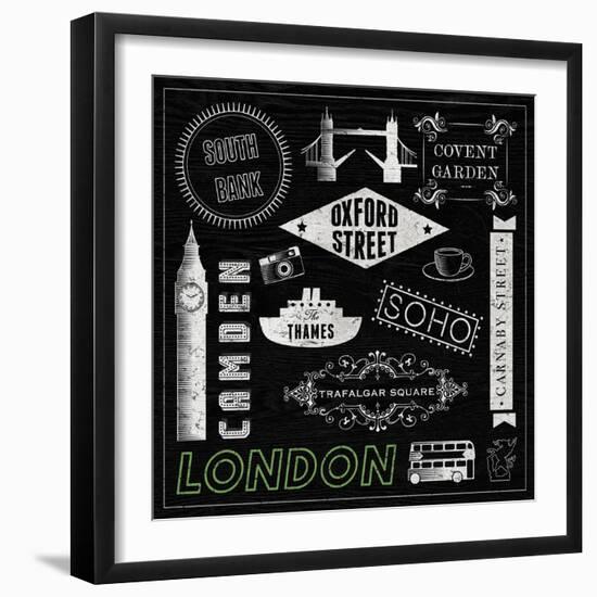 Sightseeing in London-Tom Frazier-Framed Giclee Print