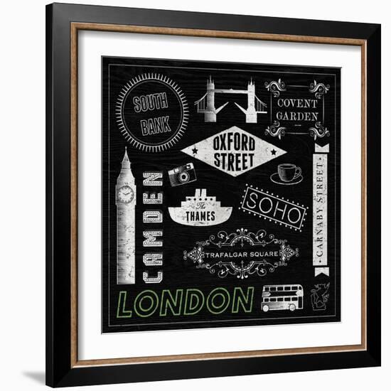 Sightseeing in London-Tom Frazier-Framed Giclee Print