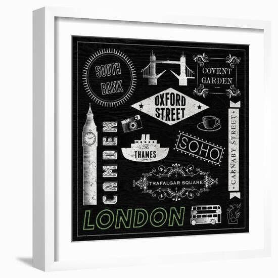 Sightseeing in London-Tom Frazier-Framed Giclee Print