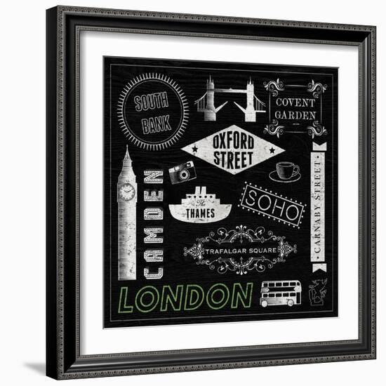 Sightseeing in London-Tom Frazier-Framed Giclee Print