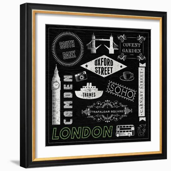 Sightseeing in London-Tom Frazier-Framed Giclee Print