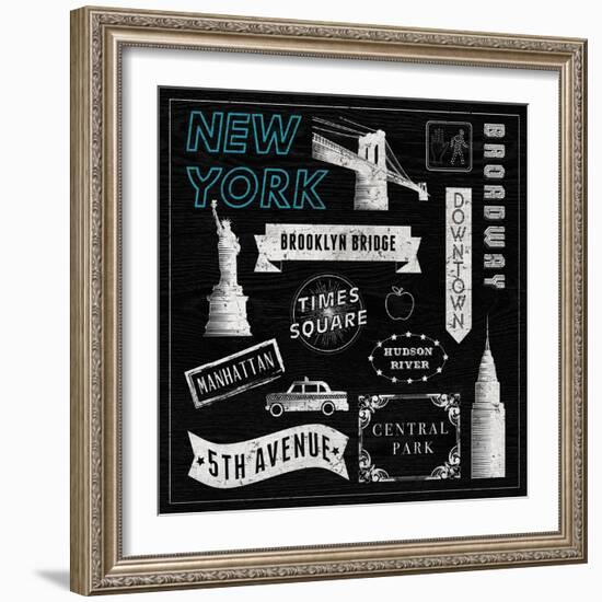 Sightseeing in New York-Tom Frazier-Framed Giclee Print