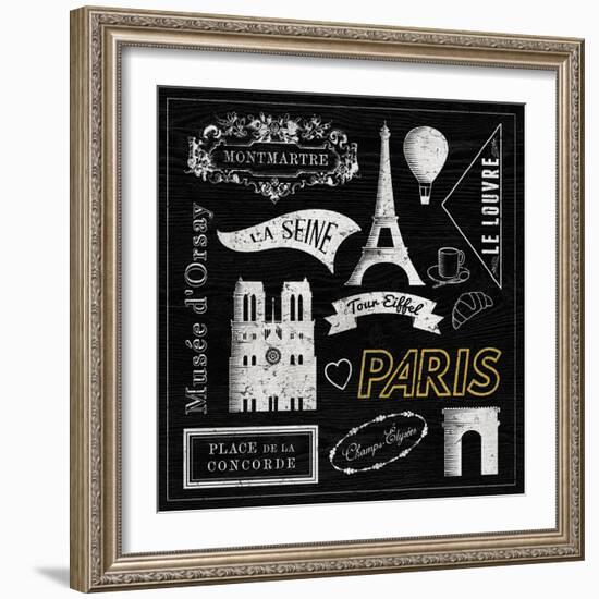 Sightseeing in Paris-Tom Frazier-Framed Giclee Print