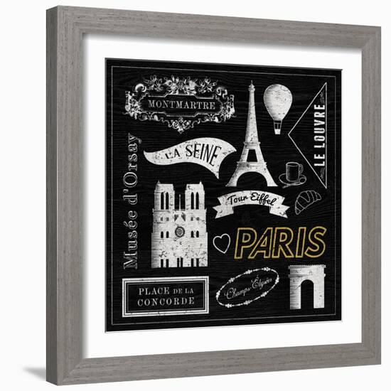 Sightseeing in Paris-Tom Frazier-Framed Giclee Print