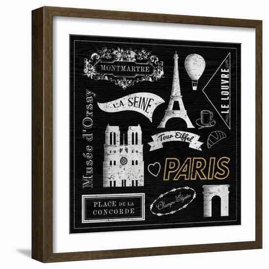 Sightseeing in Paris-Tom Frazier-Framed Giclee Print