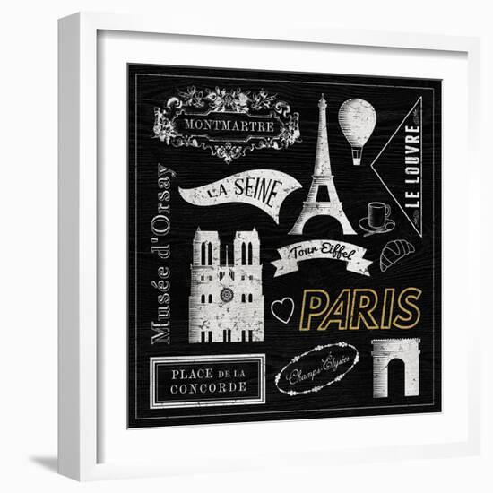 Sightseeing in Paris-Tom Frazier-Framed Giclee Print