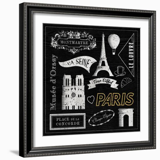 Sightseeing in Paris-Tom Frazier-Framed Giclee Print