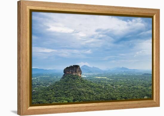 Sigiriya Rock Fortress, UNESCO World Heritage Site, Seen from Pidurangala Rock, Sri Lanka, Asia-Matthew Williams-Ellis-Framed Premier Image Canvas