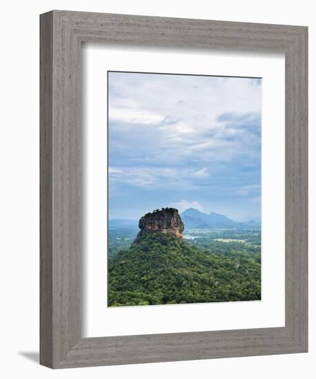 Sigiriya Rock Fortress, UNESCO World Heritage Site, Seen from Pidurangala Rock, Sri Lanka, Asia-Matthew Williams-Ellis-Framed Photographic Print