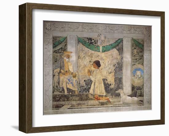 Sigismondo Pandolfo Malatesta Praying before St Sigismund-Demetrio Cosola-Framed Giclee Print