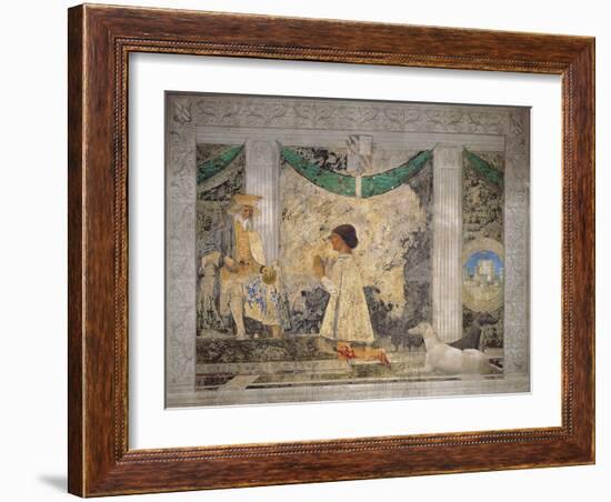 Sigismondo Pandolfo Malatesta Praying before St Sigismund-Demetrio Cosola-Framed Giclee Print