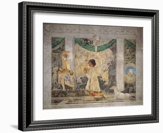 Sigismondo Pandolfo Malatesta Praying before St Sigismund-Demetrio Cosola-Framed Giclee Print