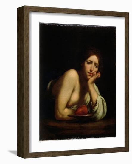 Sigismunda with the Heart of Guiscardo, 1645 (Oil on Canvas)-Francesco Furini-Framed Giclee Print