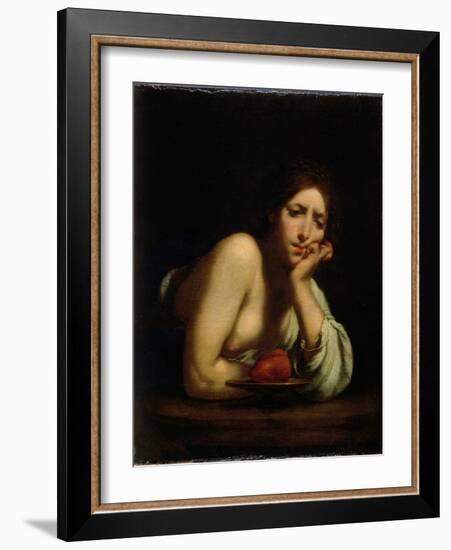 Sigismunda with the Heart of Guiscardo, 1645 (Oil on Canvas)-Francesco Furini-Framed Giclee Print