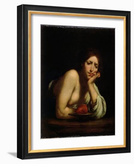 Sigismunda with the Heart of Guiscardo, 1645 (Oil on Canvas)-Francesco Furini-Framed Giclee Print