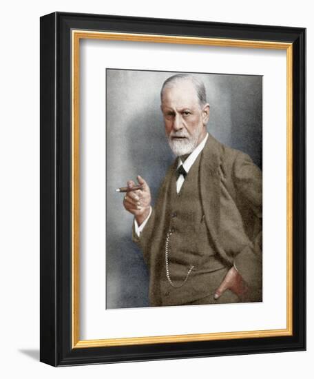 Sigmund Freud (1856-193), Austrian Neurologist-null-Framed Premium Giclee Print