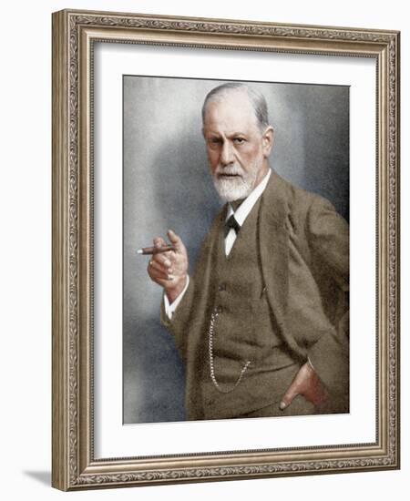 Sigmund Freud (1856-193), Austrian Neurologist-null-Framed Giclee Print