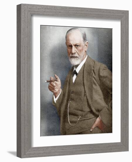 Sigmund Freud (1856-193), Austrian Neurologist-null-Framed Giclee Print