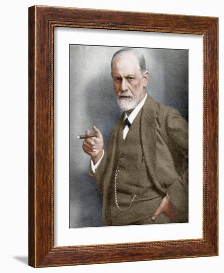 Sigmund Freud (1856-193), Austrian Neurologist-null-Framed Giclee Print