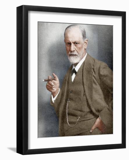 Sigmund Freud (1856-193), Austrian Neurologist-null-Framed Giclee Print