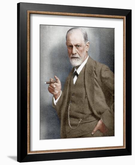 Sigmund Freud (1856-193), Austrian Neurologist-null-Framed Giclee Print