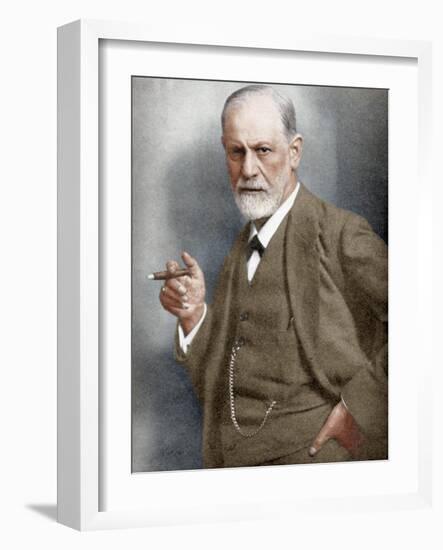 Sigmund Freud (1856-193), Austrian Neurologist-null-Framed Giclee Print