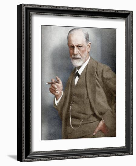 Sigmund Freud (1856-193), Austrian Neurologist-null-Framed Giclee Print