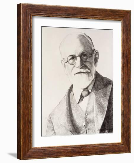 Sigmund Freud, 1994-Dinah Roe Kendall-Framed Giclee Print