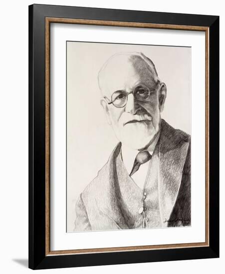 Sigmund Freud, 1994-Dinah Roe Kendall-Framed Giclee Print