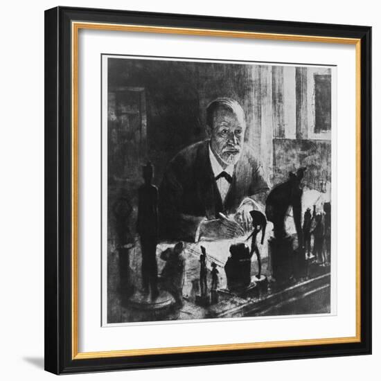 Sigmund Freud, Austrian Psychologist-null-Framed Photographic Print