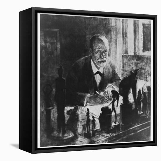 Sigmund Freud, Austrian Psychologist-null-Framed Premier Image Canvas