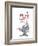 Sigmund Freud, Caricature-Gary Brown-Framed Photographic Print