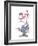 Sigmund Freud, Caricature-Gary Brown-Framed Photographic Print