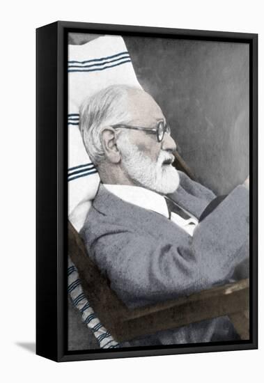 Sigmund Freud, Father of Psychoanalysis-Science Source-Framed Premier Image Canvas