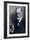 Sigmund Freud Smoking Cigar in a Classic Early 1920s Portrait-null-Framed Art Print