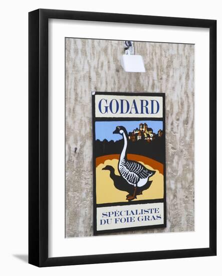 Sign Advertising Godard Foie Gras, Bergerac, Dordogne, France-Per Karlsson-Framed Photographic Print