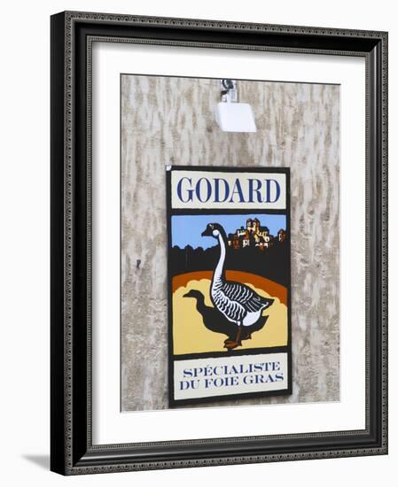 Sign Advertising Godard Foie Gras, Bergerac, Dordogne, France-Per Karlsson-Framed Photographic Print