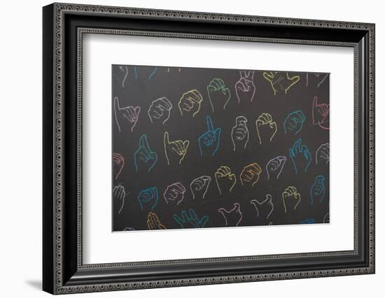 Sign Alphabet-Michal Durinik-Framed Premium Photographic Print