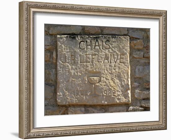 Sign at Olivier Leflaive, Puligny-Montrachet, France-Per Karlsson-Framed Photographic Print