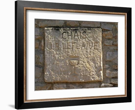 Sign at Olivier Leflaive, Puligny-Montrachet, France-Per Karlsson-Framed Photographic Print