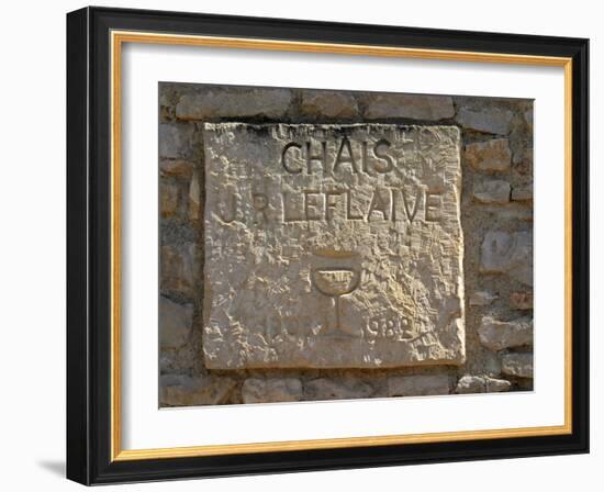 Sign at Olivier Leflaive, Puligny-Montrachet, France-Per Karlsson-Framed Photographic Print